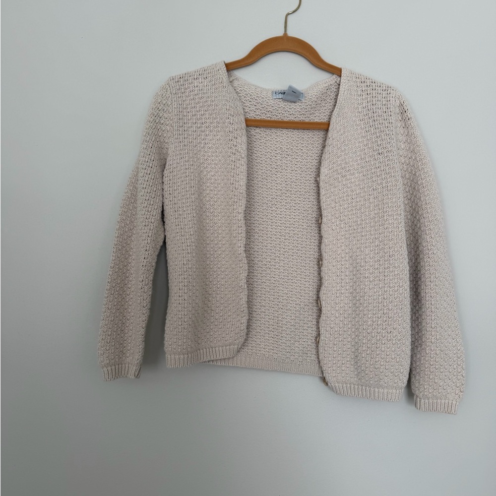 Cabin Creek Women's Beige Cardigan Sweater
